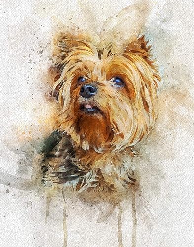 yorkie wall art