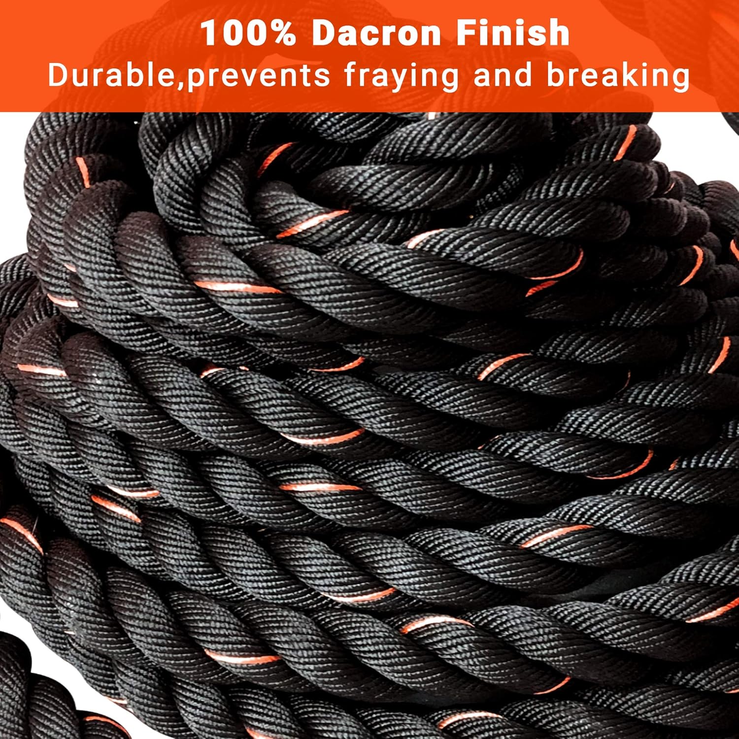 TOPITOP Battle Ropes with Anchor Kit, Upgraded Ropes for Working Out Poly Dacron Heavy Gym Rope 1.5 Inch 30ft Length for Strength Training, Cardio Workout Ropes, Crossfit, Fitness Exercise Rope : Sports & Outdoors