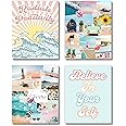 Brooke & Vine VSCO Beach Teen Girl Room Wall Decor Art Prints (UNFRAMED 8 x 10) - Inspirational Wall Art, Motivational Quotes Posters for Kids, Tween Women Office Bedroom, Dorm, Desk (VSCO Girl)