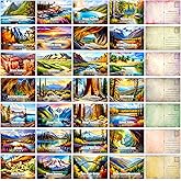PARTH iMPEX 63 US National Parks Postcard Set - Vintage Travel Posters Aesthetic Wall Collage Kit - All Occasion Cards Unique America Pictures with Mailing Side - 4" x 6" Postcards