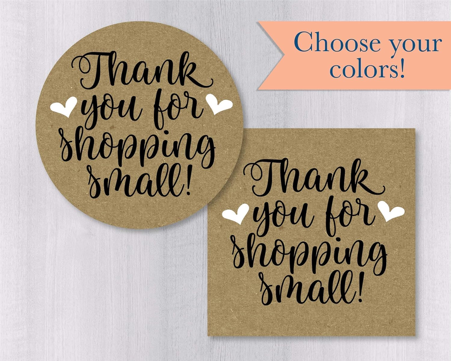 thank you for shopping stickers