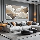 AOZEMI Grey Wall Art Abstract Wall Painting for Bathroom 59" L x 29" W Grey | White Pictures Art Print Modern Artwork for Bedroom Living Room Office 59"L x 29"W