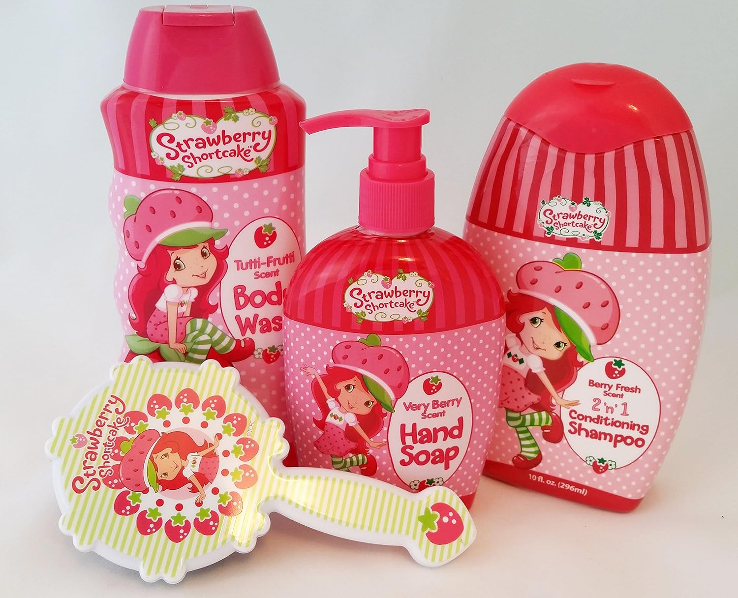 Strawberry Shortcake 4 pc Set Body Wash Conditioning Shampoo Hand Soap
