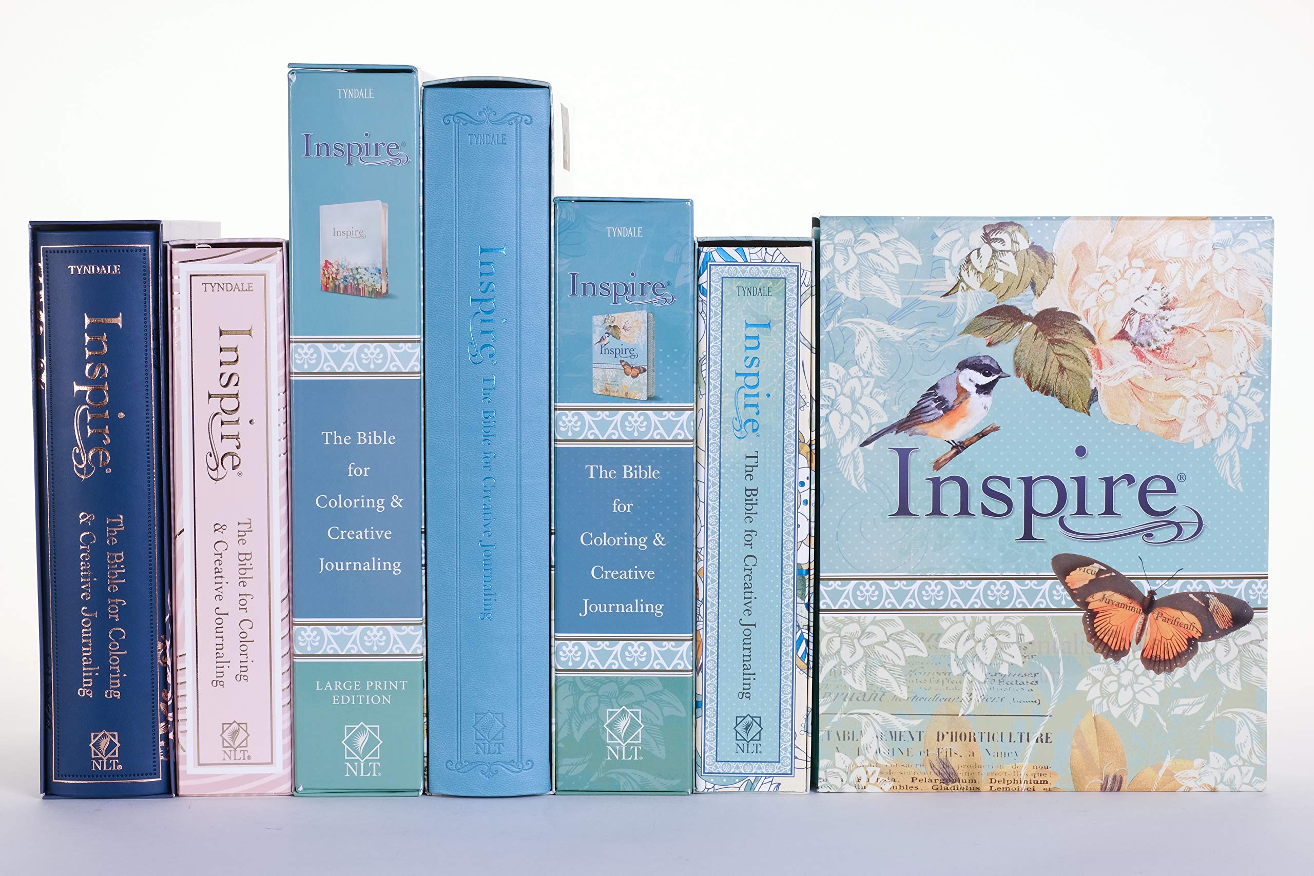 Tyndale NLT Inspire Bible (Hardcover, Aquamarine): Journaling Bible with Over 400 Illustrations to Color, Coloring Bible with Creative Journal Space - Religious Gift that Inspires Connection with God Tyndale NLT Inspire Bible (Hardcover, Aquamarine): Journaling Bible with Over 400 Illustrations to Color, Coloring Bible with Creative Journal Space - Religious Gift that Inspires Connection with God 