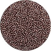 Yholin 10000pcs Metallic Bronze Brown Glass Seed Beads Bulk, 2mm 12/0 Tiny Small Waist Spacer Seed Beads for Bracelets, Necklace, Jewelry Making DIY Craft Projects with Tweezers