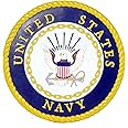 Spoontiques - Garden Décor - U.S. Navy Stepping Stone - Decorative Stone for Garden