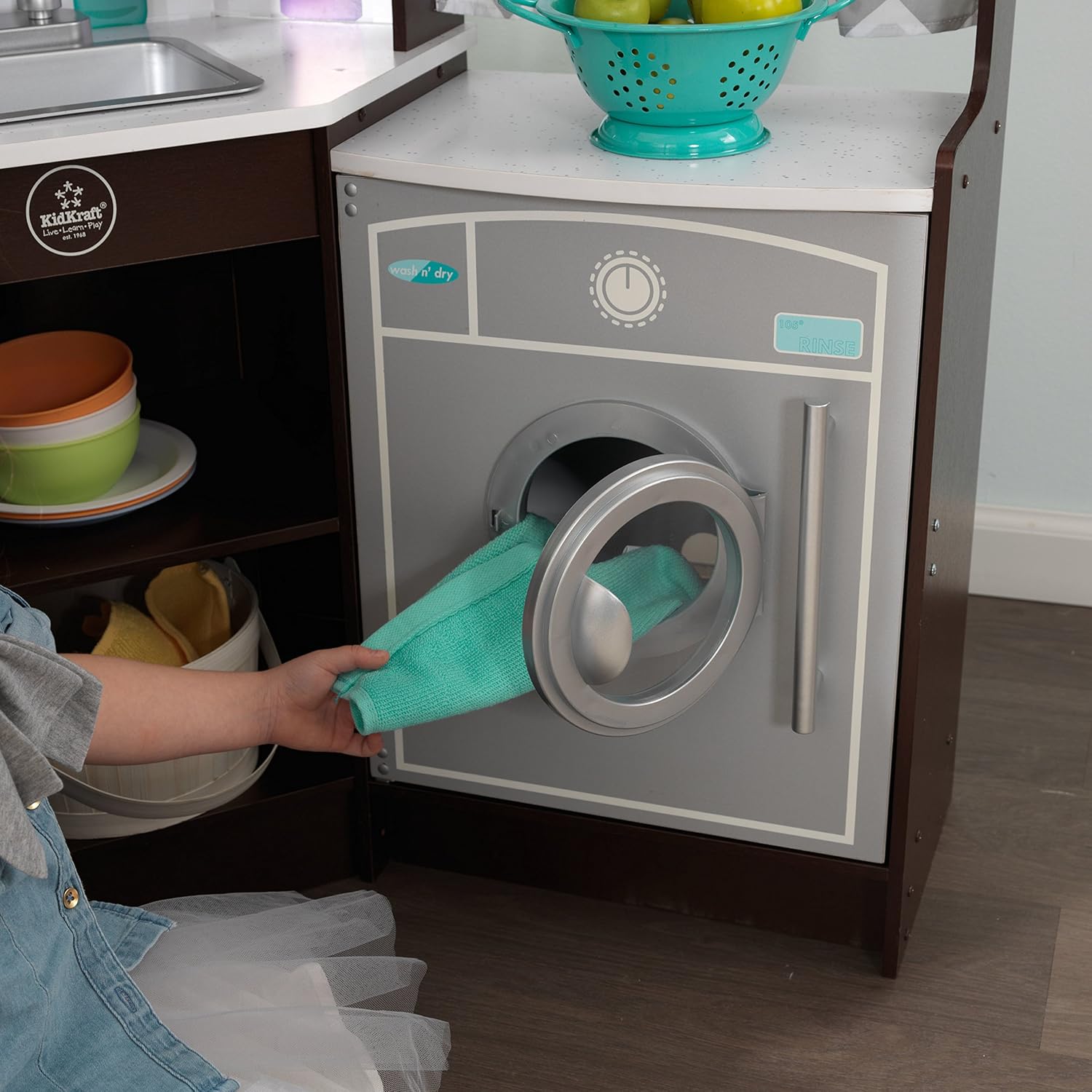 kidkraft ultimate corner play kitchen with lights & sounds