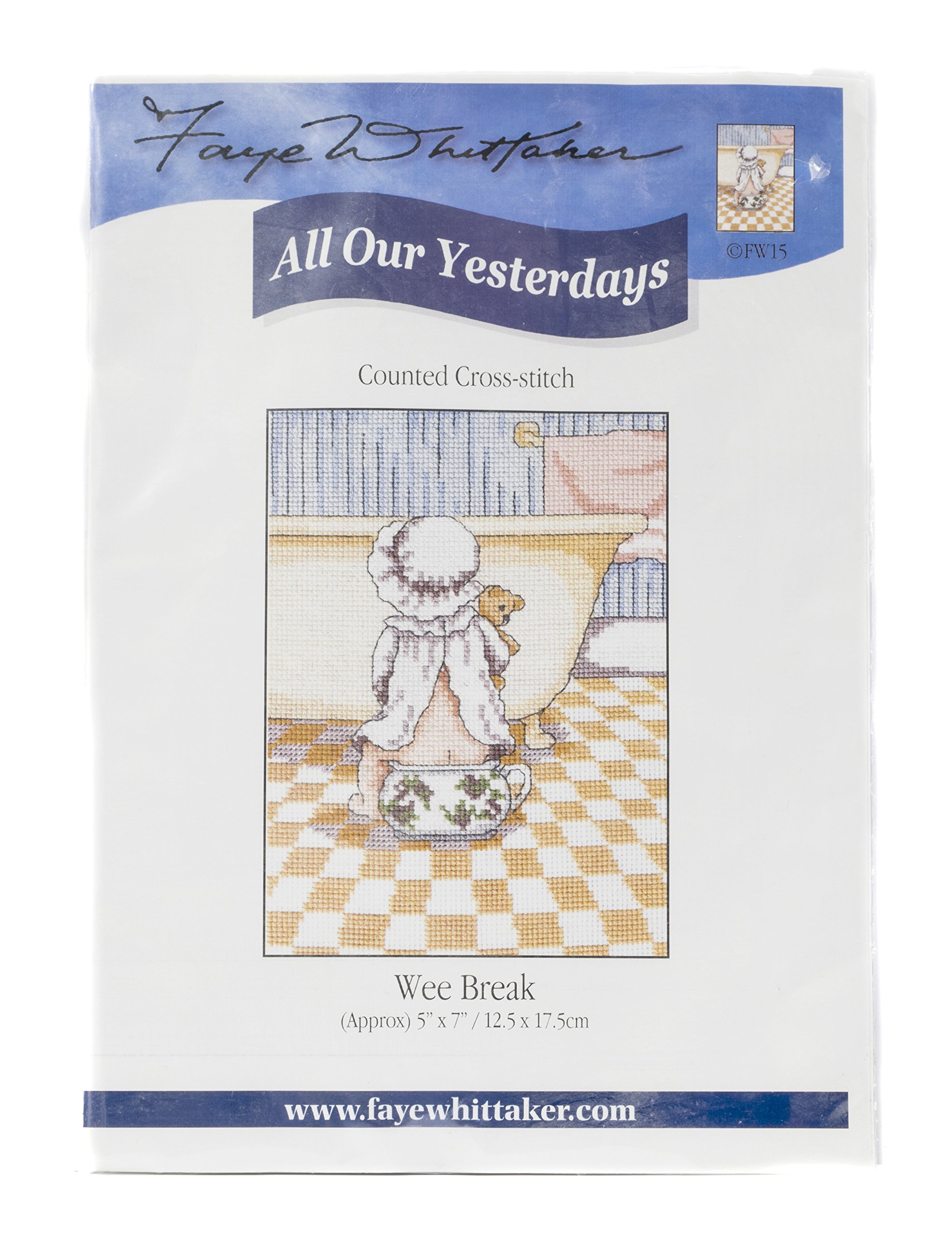Faye Whittaker All Our Yesterdays Wee Break (Cross Stitch Kit), range, Mixed, 25 x 15 x 2 cm