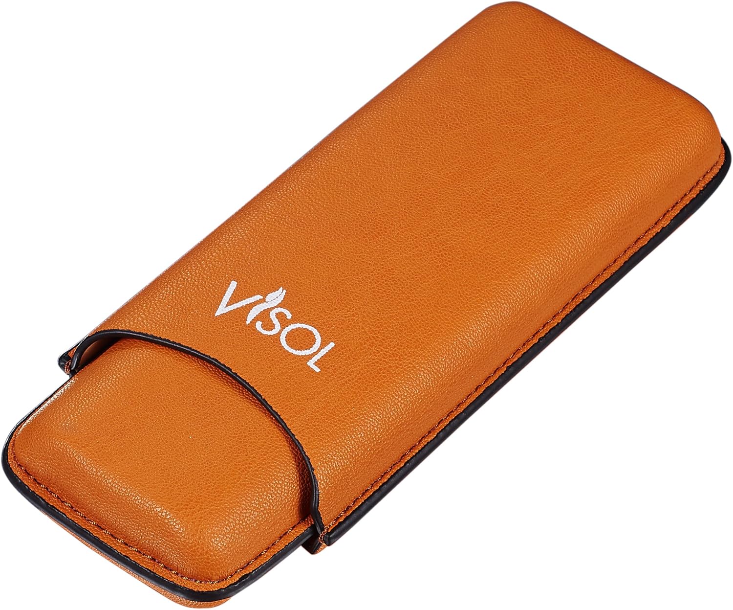 Visol Dakota Tan 60 Ring Gauge Case Holds 2 Cigars