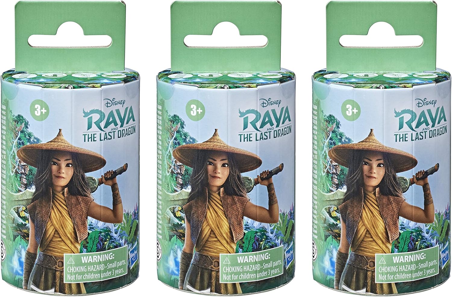Disney Raya and the Last Dragon Surprise Blind Box 3-Pack, 3 Dolls and 6 Accessories, Toy for Kids 3 and Up
