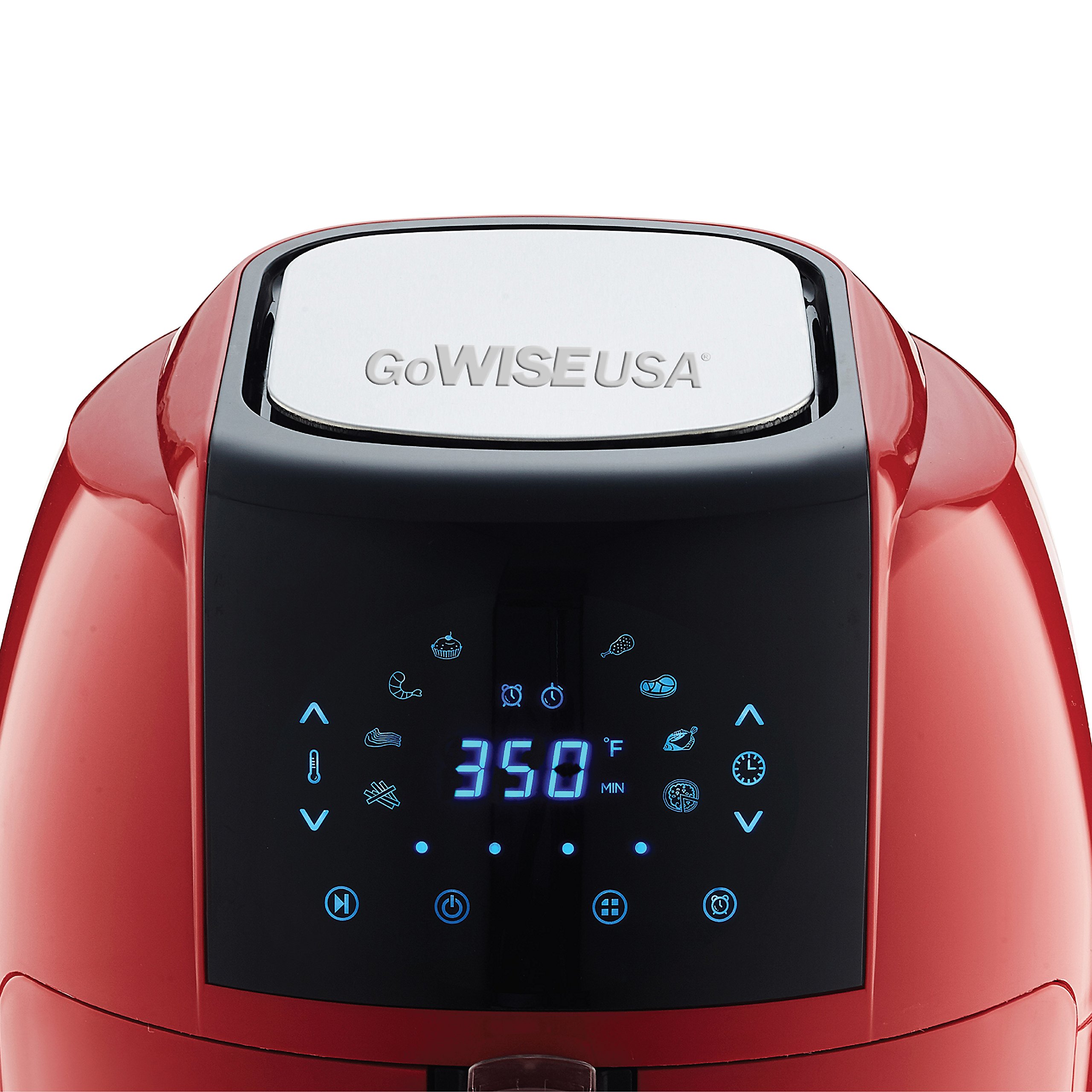 GoWISE USA 5.8Quart Programmable 8in1 Air Fryer XL + Recipe Book