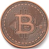 Bitcoin Copper Coins &ndash; 1 Pcs 1 oz .999 Pure Physical BTC Tokens | Commemorative Collectible Gift Set in Display Case | Unique Crypto Souvenir for Men, Women &amp; Collectors | Perfect for Gifting