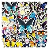 50pcs Butterfly Stickers Pack, Colorful Lovely