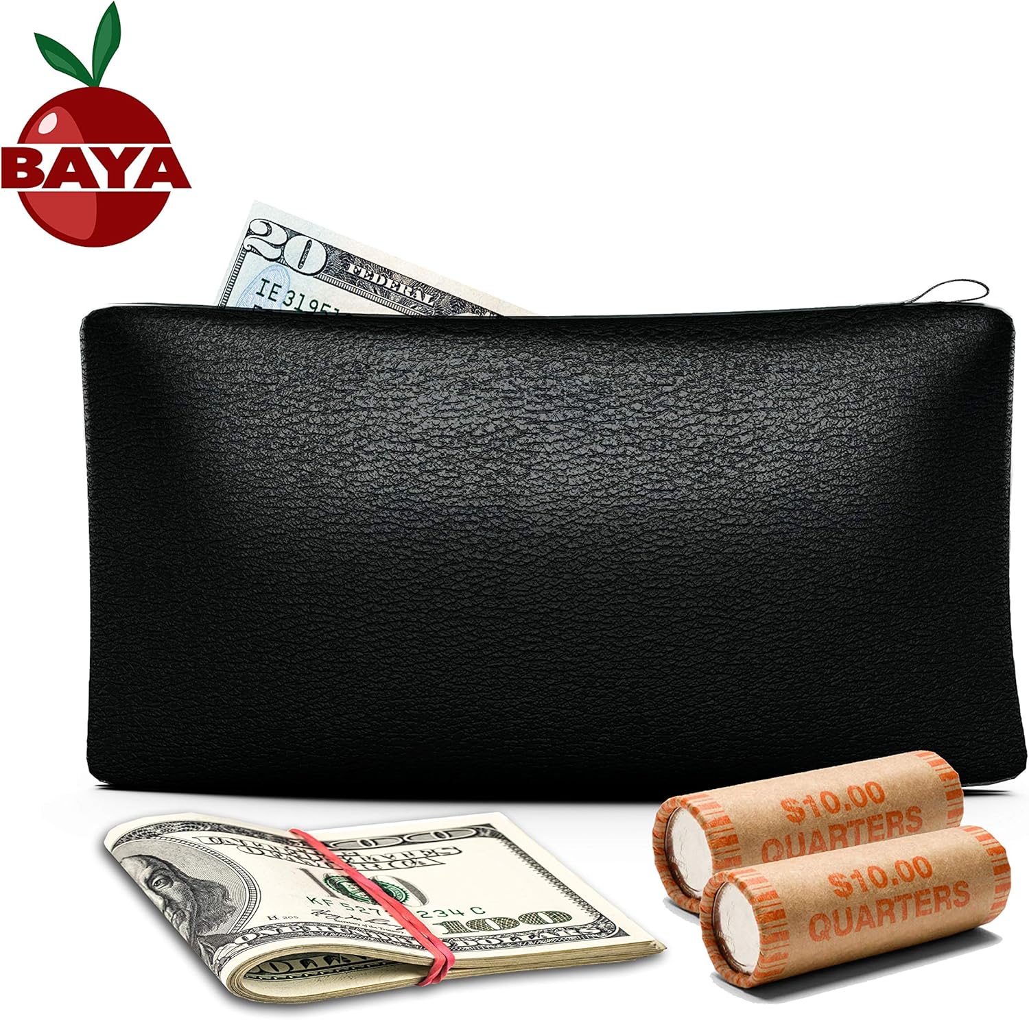 Deposit Bags Collectibles 6 Zippered Bank Deposit Bag Carry Pouch Safe