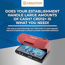 Carnation CRD12+ Counterfeit Bill Detector - 2-Way