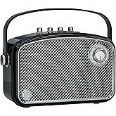 SUPNIU Bluetooth Speaker 120W Peak Powerful HiFi Loud Sound with Deep Bass, Dual DSP Chips, Bass/Treble controls, Vintage Decor Portable Wireless Boombox Speakers Ideal Gift for Party Camping Backyard