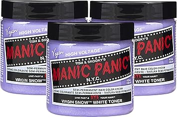 Amazon Com Manic Panic Virgin Snow Hair Toner 3 Pack Beauty