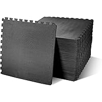 BalanceFrom Puzzle Exercise Mat with EVA Foam Interlocking Tiles for Exercise, MMA, Gymnastics and Home Gym Protective Flooring