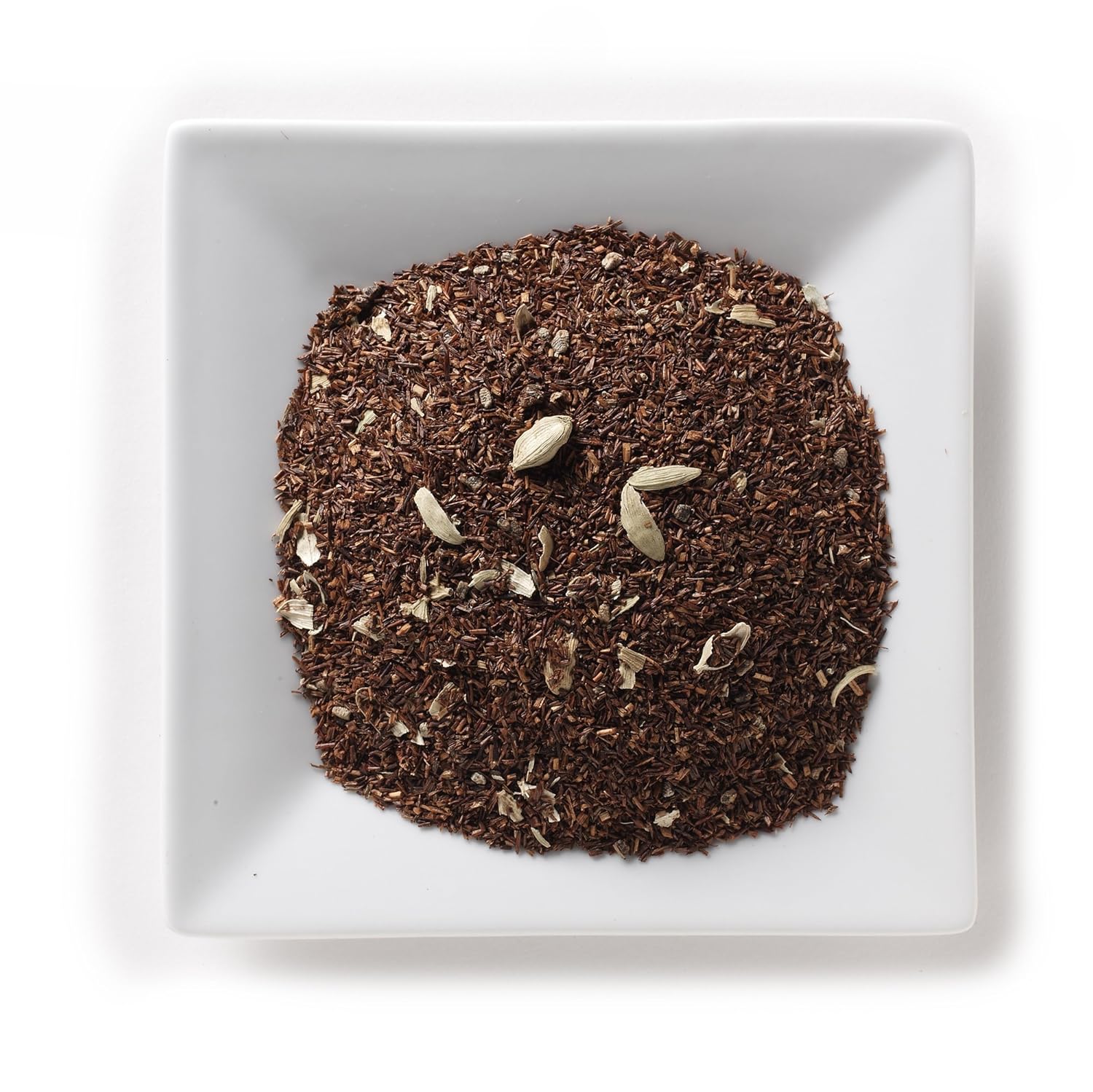 Looseleaf Tea Blend with crushed green cardamom, cardamom seeds and