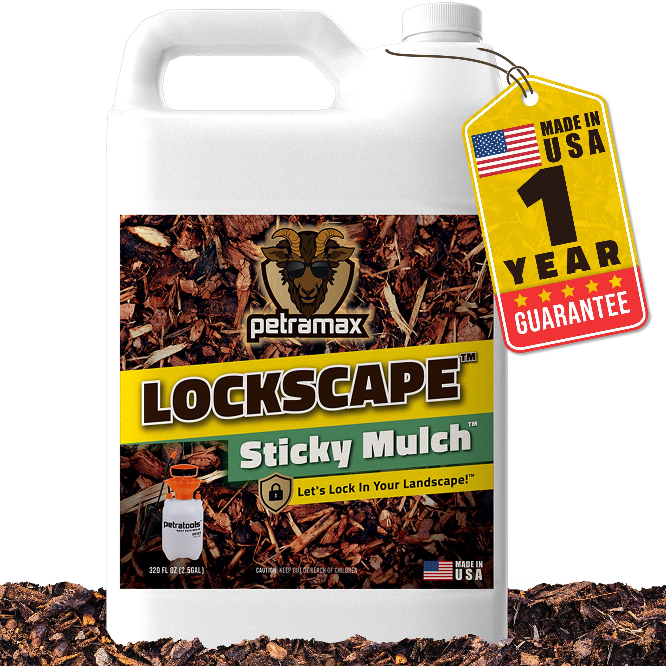 Lockscape Sticky Mulch Glue for Landscaping 2.5