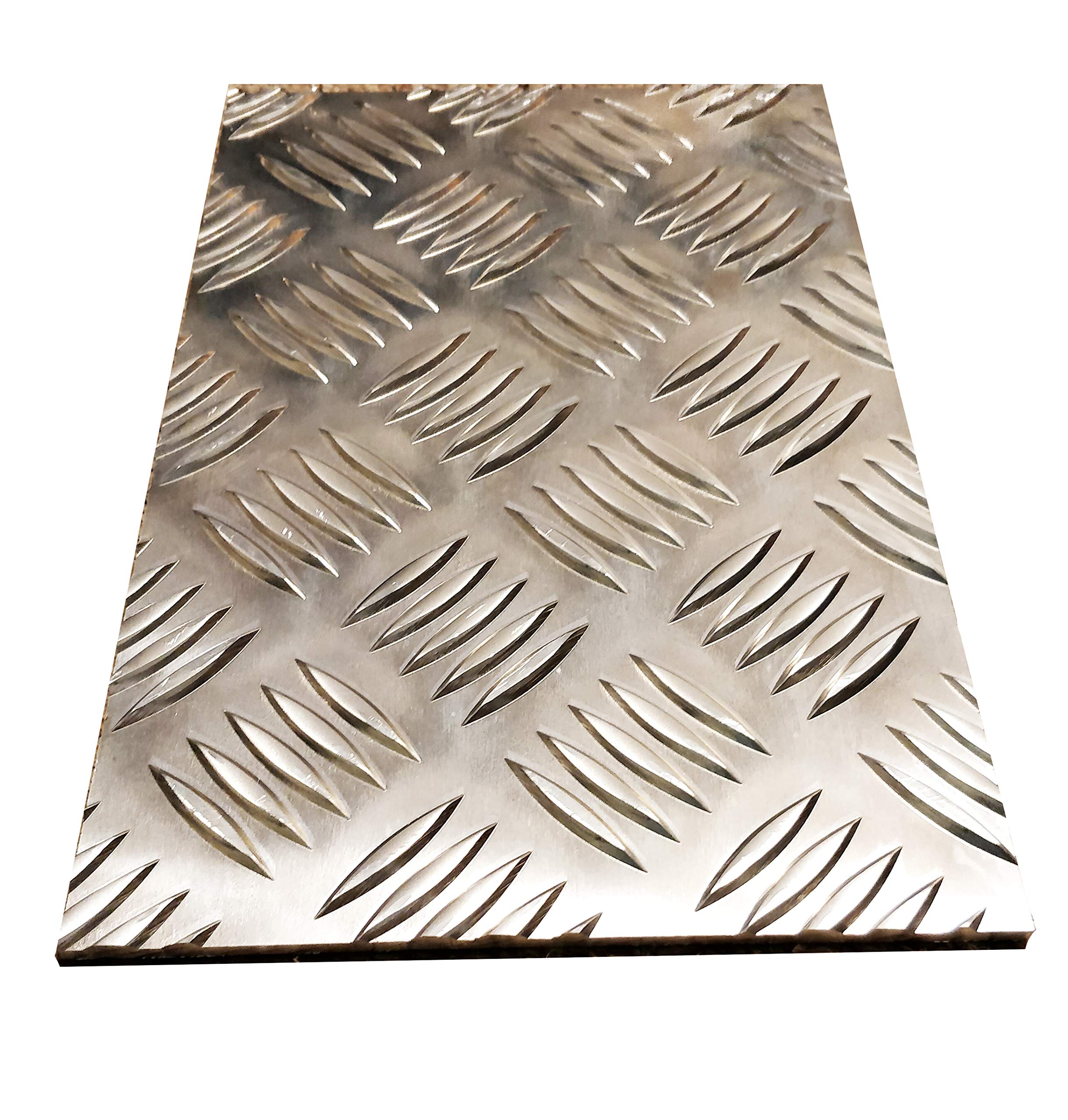 Aluminium Tread plate 3mm Base - (300 x 150 x 3mm) & Multiple Size's - Grip sheet/Anti slip/Safety flooring/Vehicle flooring/Durbar/Blanks/Cover plates/5Bar/5-Bar