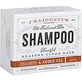 J·R·LIGGETT'S All-Natural Shampoo Bar, Virgin Coconut and Argan Oil - Support Strong and Healthy Hair - Nourish Follicles wit