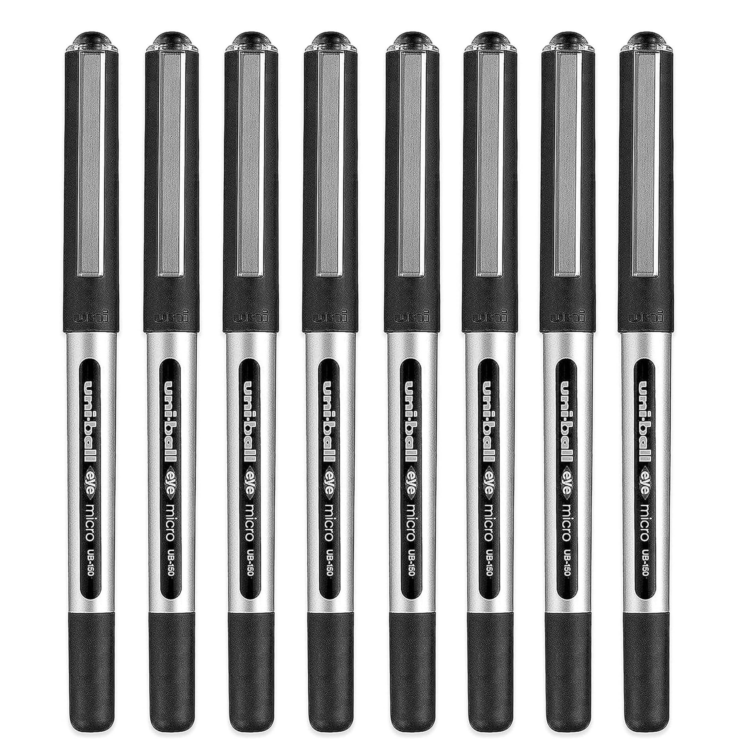 uni-ball Eye Micro UB-150E Gel Ink Pen - 0.5 mm - Black Ink (8)