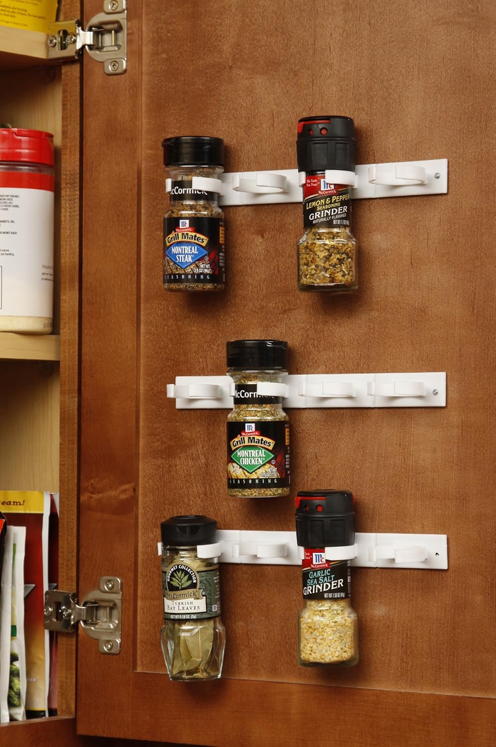 Bellemain Spice Gripper Clip Strips for Plastic Jars - Set of 3, Holds 12 Jars: Kitchen & Dining