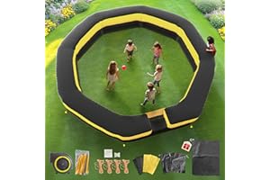 GUGY Gaga Ball Pit 15FT with 200W Built-in Air Blower Portable Huge Gaga Ball Pit for Children, for Indoor & Outdoor Sport Game School Family Activities Easy to Setup