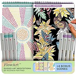 Lifelines FlowArt Activity Pad, 2-Pack - Guided Art