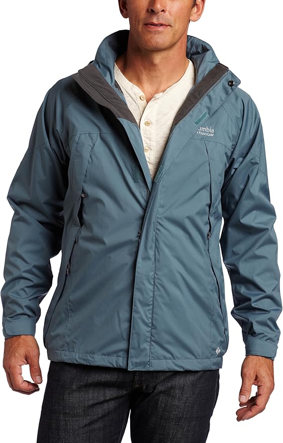 Columbia Men's Raintech Rain Jacket Extended (Metal, 1X) Amazon.co.uk Clothing