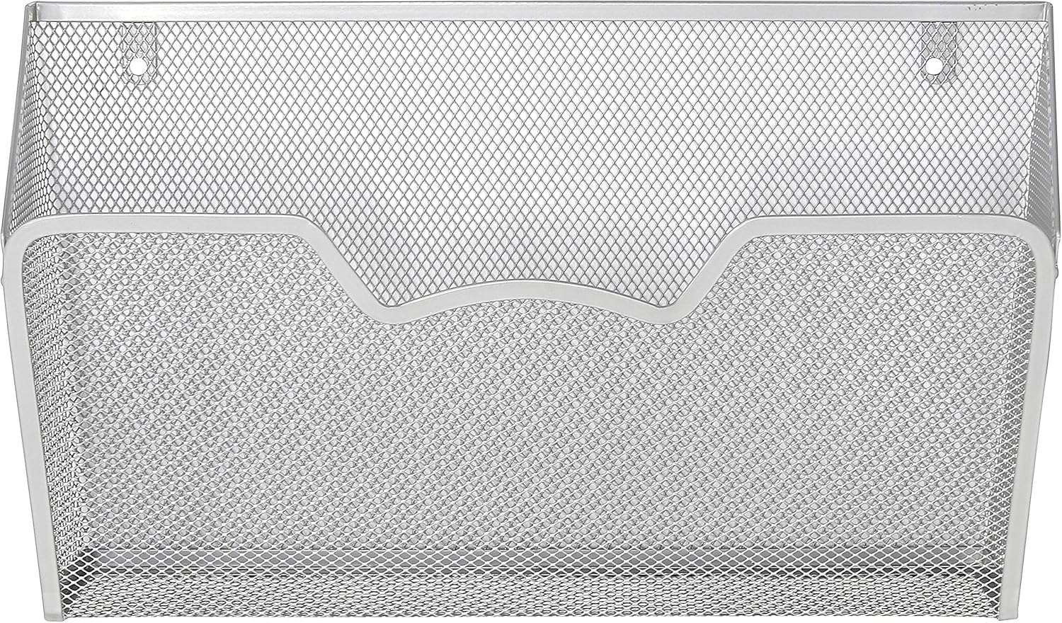 3 Pack - SimpleHouseware Wall Mount Single Pocket File Organizer Holder, Silver : Office Products