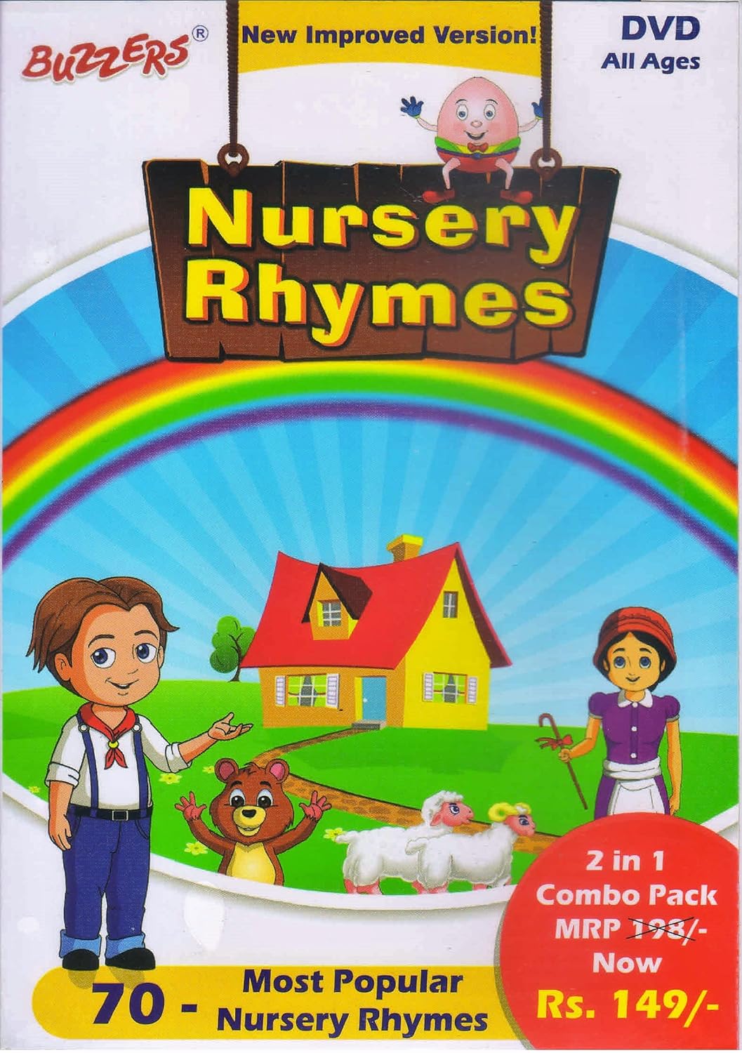 Buy Buzzers 70 Best Most Popular New Animated Nursery Rhymes Improved