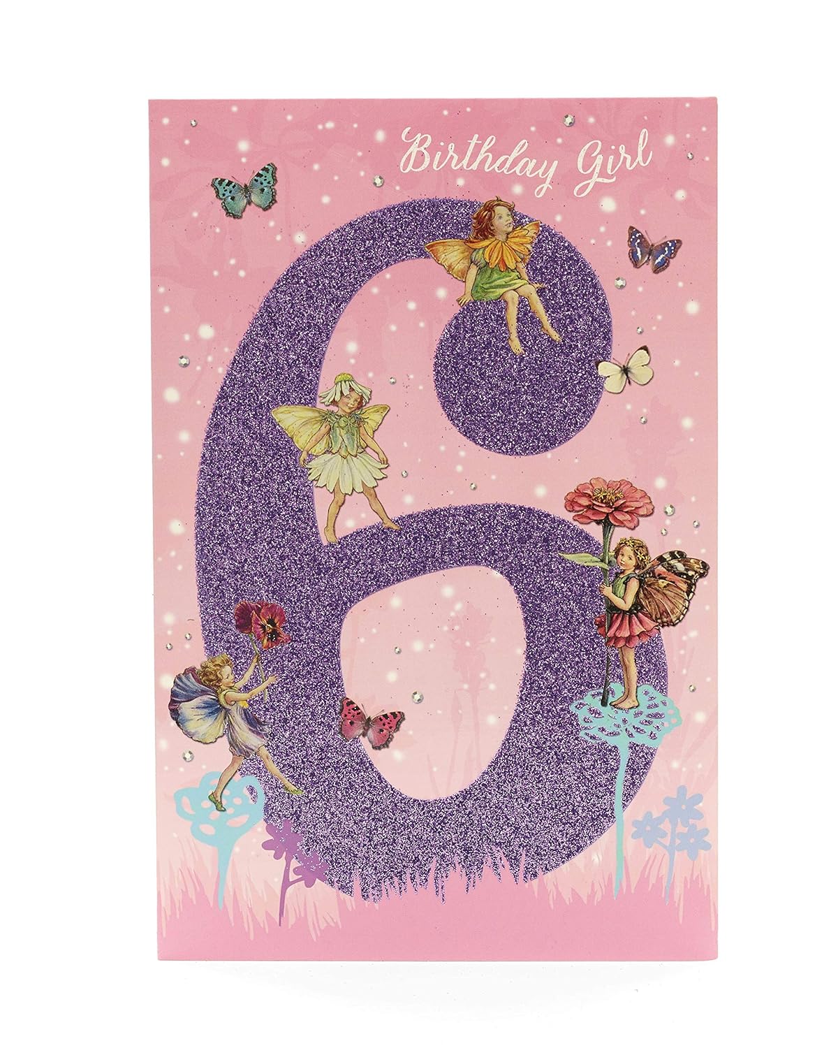 6th Birthday Card For Her Flower Fairies Gifts For Kids Fairy Birthday Card Ideal Gift Card For Kids Flower Fairies Birthday Card Age 6 Birthday Card Birthday Home Kitchen Umoonproductions Com