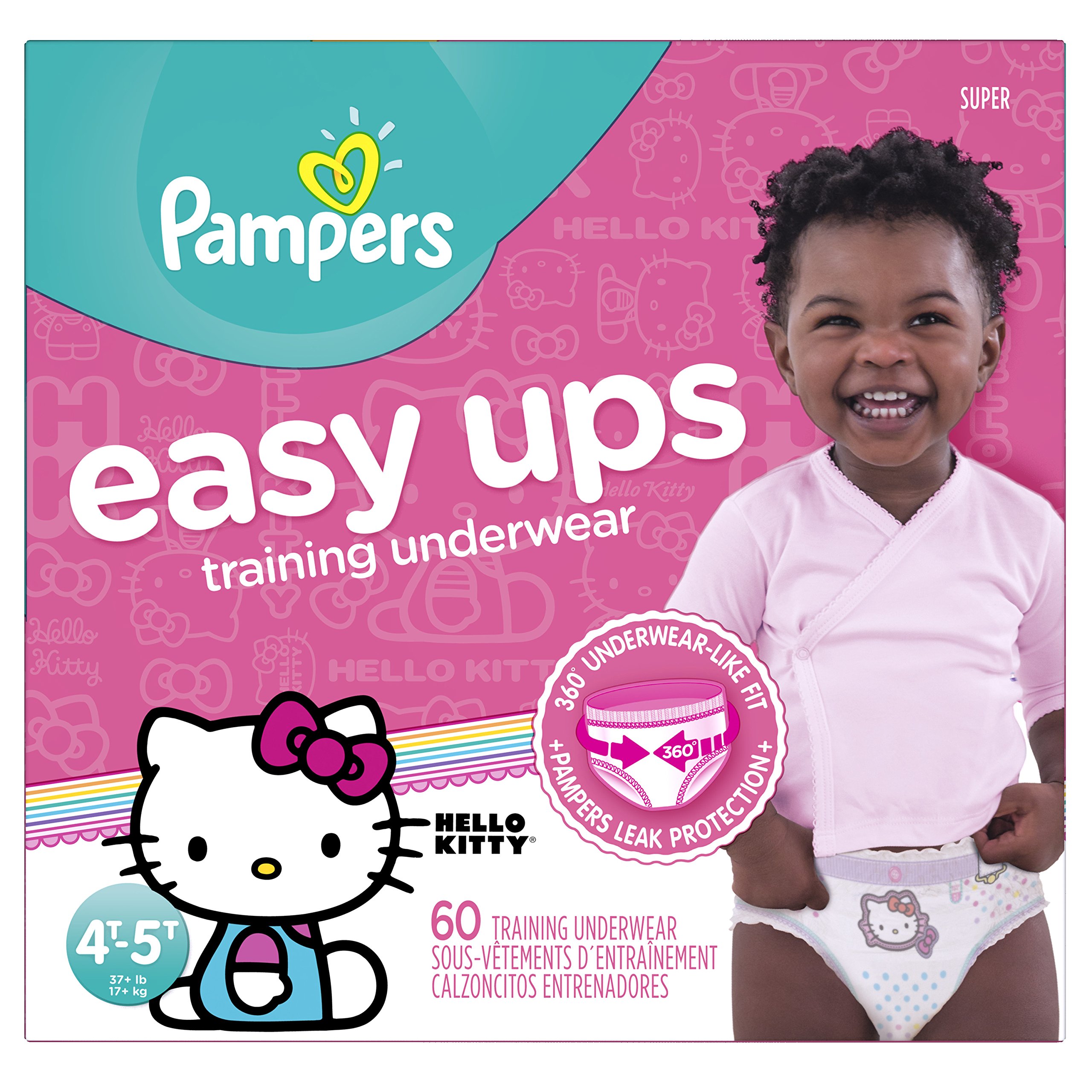 Pampers Easy Ups Pull On Disposable Training Diaper for Girls, Size 6