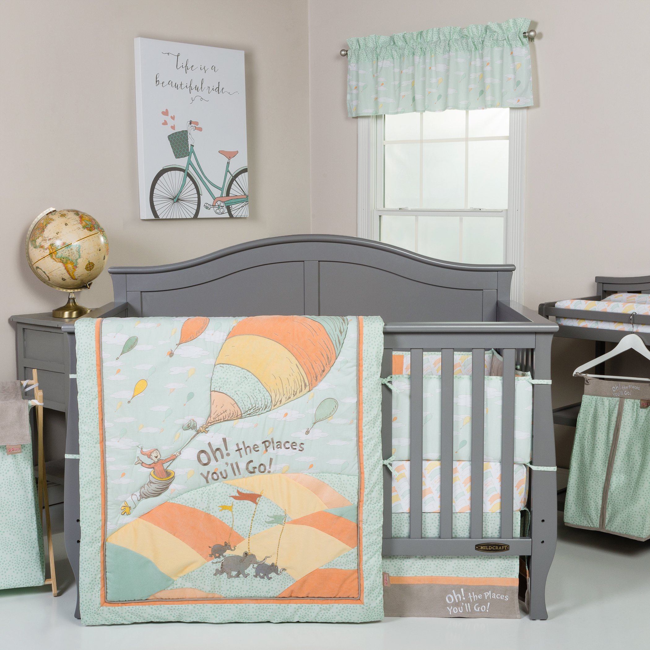 Trend Lab Dr. Seuss Oh, The Places You'll Go! Unisex 5Piece Crib