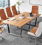 ahliss Sturdy Conference Table with Cable