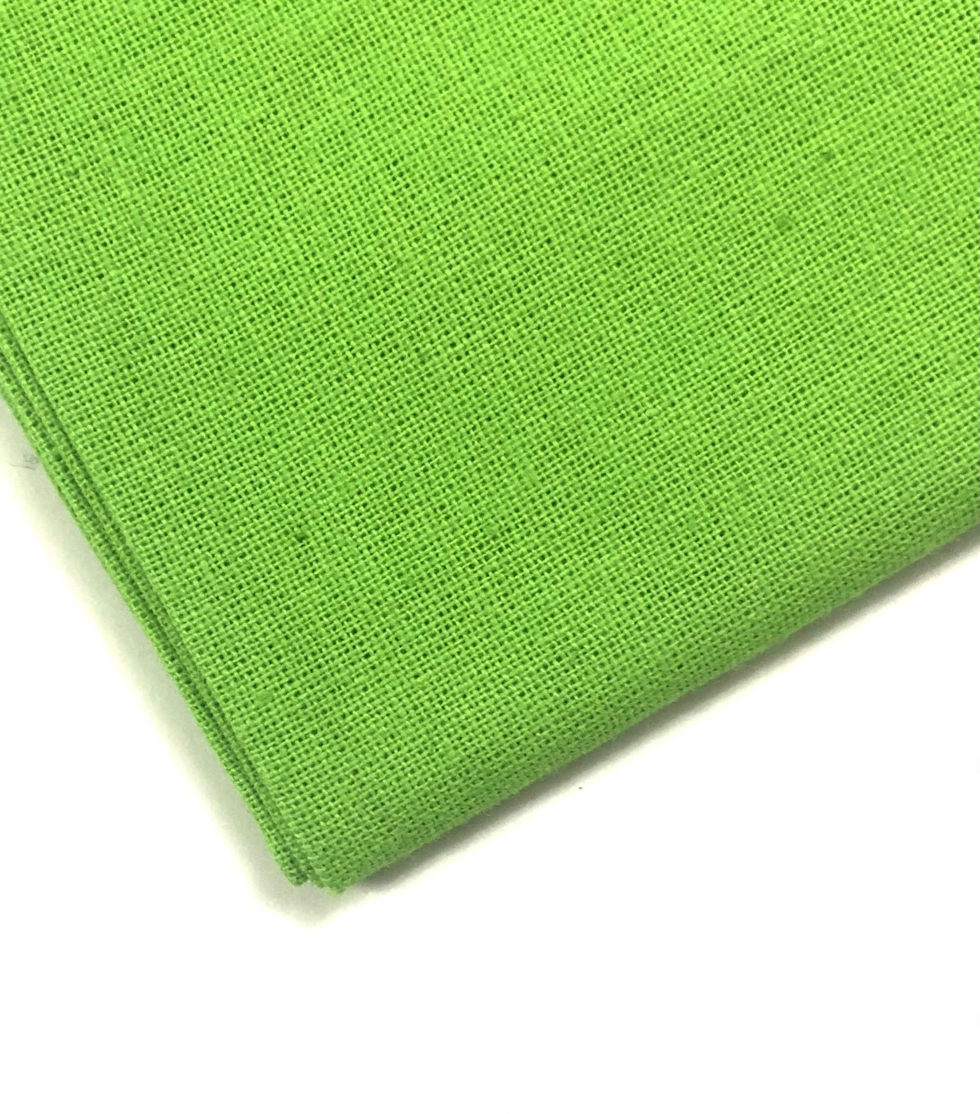 Plain Lime Green 100% Cotton Fabric for Quilting, Sewing, Dressmaking, Arts & Crafts - 60 Inch Wide M&J® (Lime Green, 1 METRE)