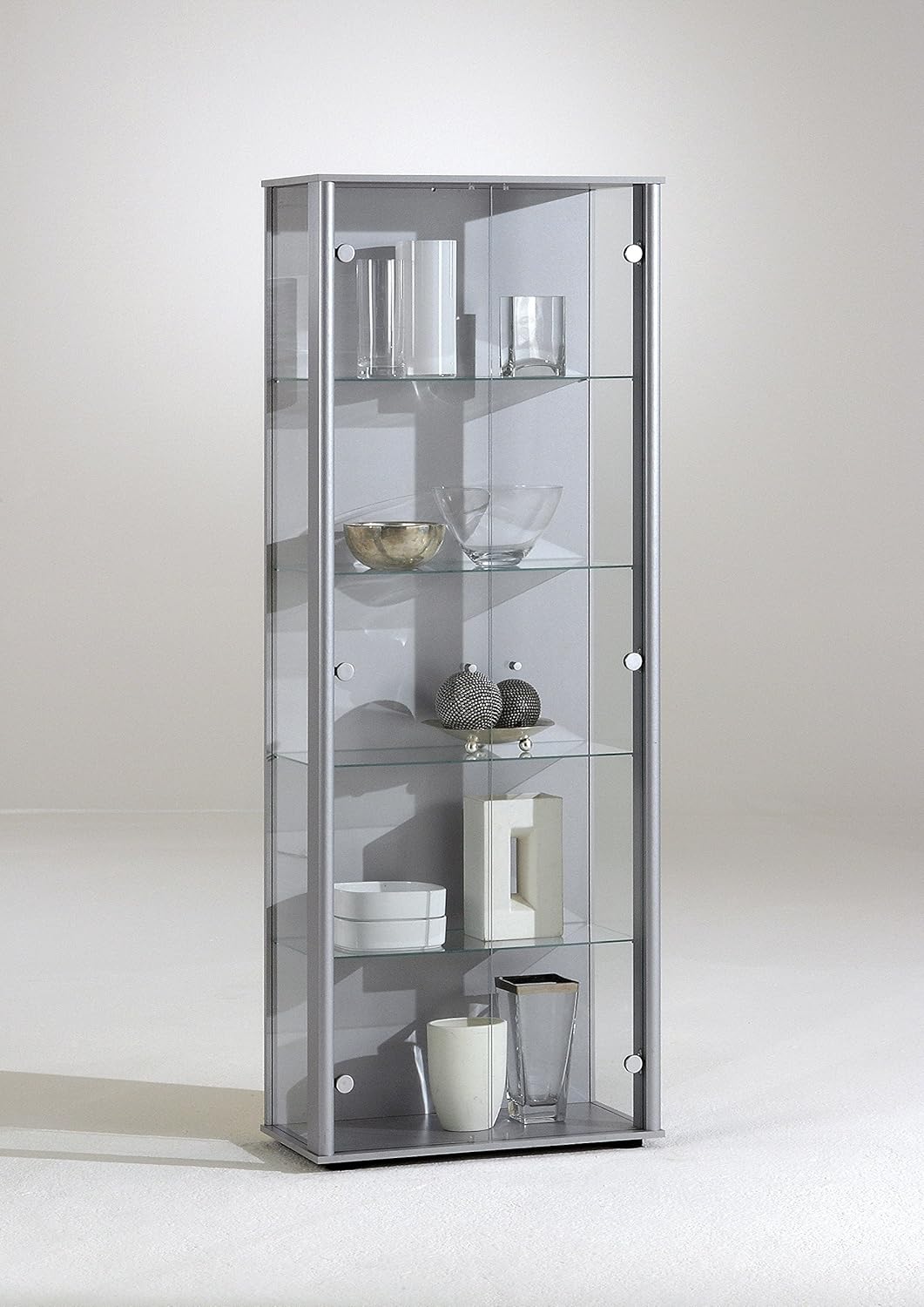 Home Office Retail Lockable Double Display Cabinet Sun Range