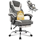 Big and Tall Fabric Office Chair 400LBS with Foot