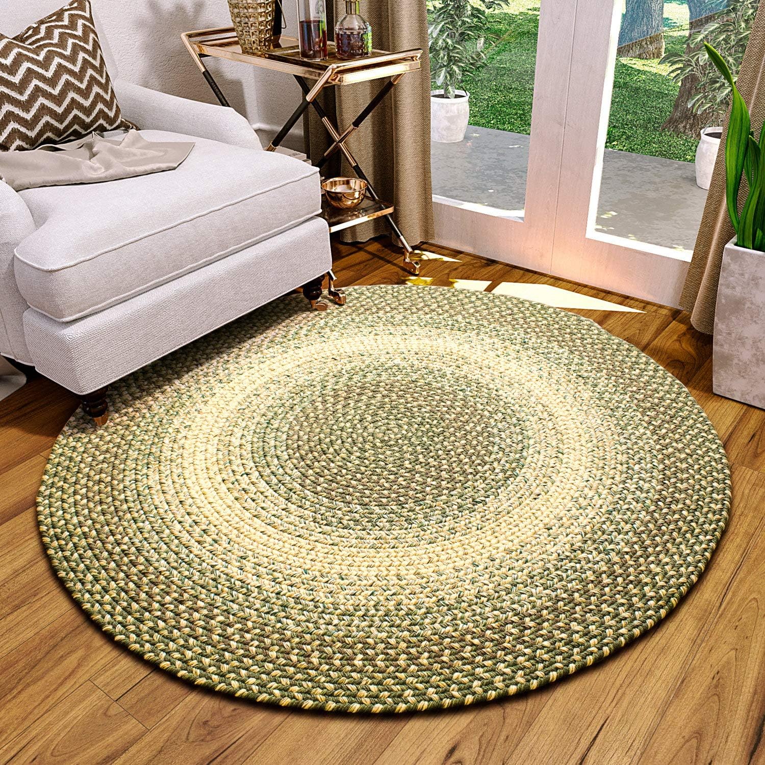 Super Area Rugs Ridgewood Washable Premium Braided Rug