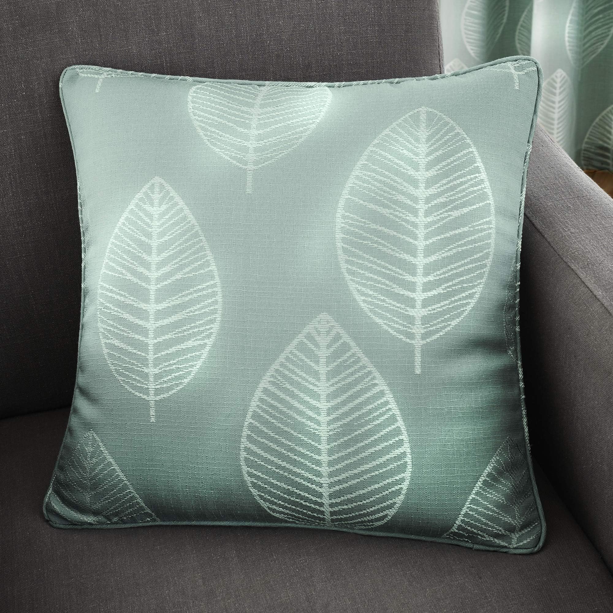 Curtina - Helsinki - Cushion Cover - 43x43 cm in Duck Egg Blue