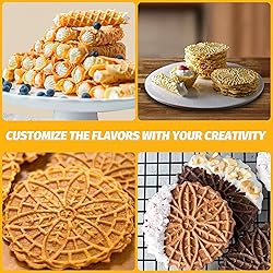 FineMade Pizzelle Maker with Non-Stick