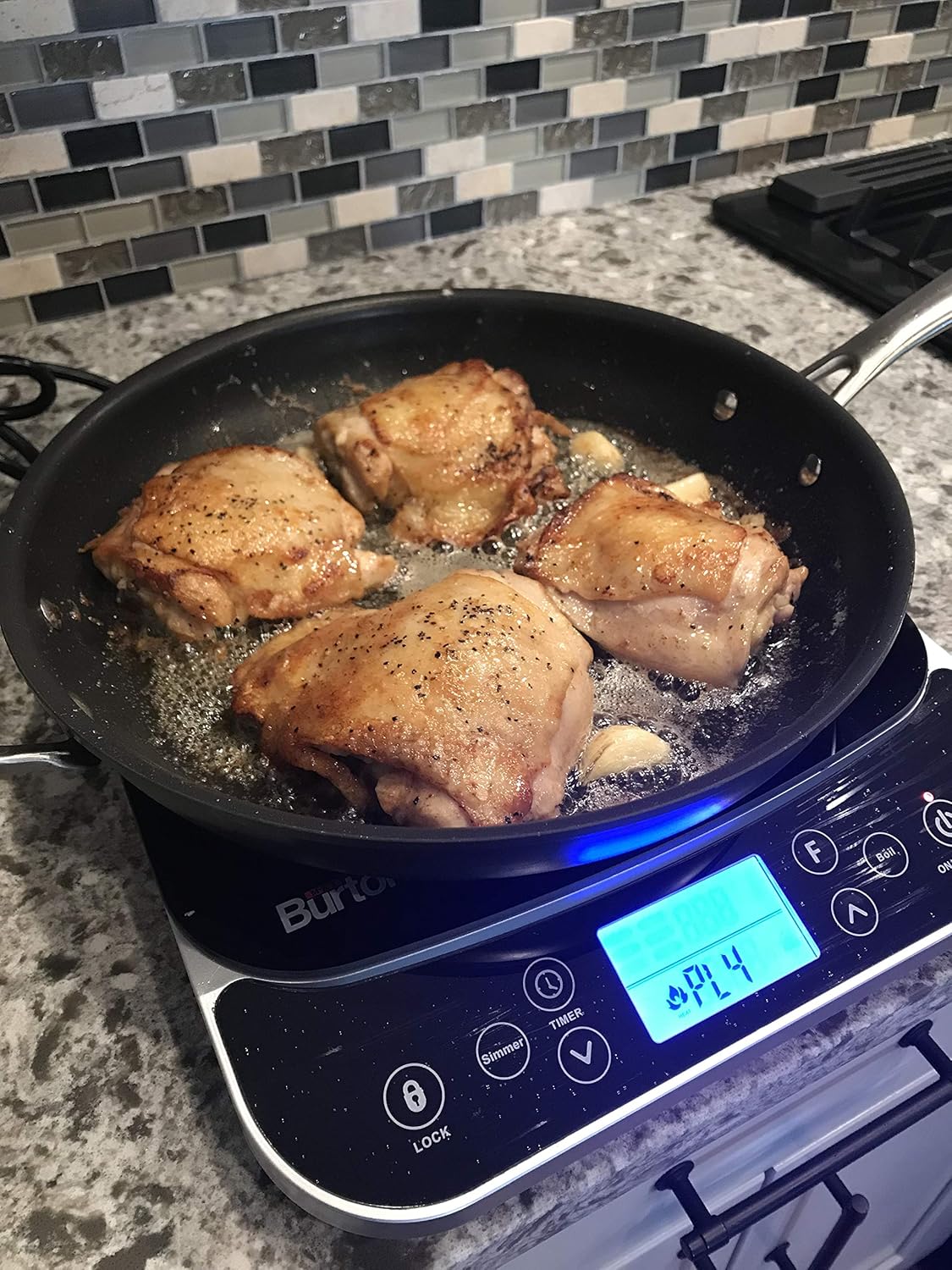 Max Burton #6450 Digital LCD 1800 Watt Induction Cooktop Counter Top Burner: Kitchen & Dining