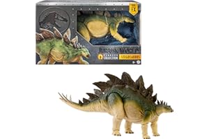 MONSTER HIGH Mattel Jurassic World Hammond Collection Action Figure, Lost World Jurassic Park Stegosaurus, Carnivore Large Dinosaur Toy, Posable Wired Tail