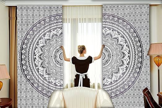 Amazon Com Vedant Designs Black Print Window Bedroom Home Door