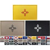 JBCD 3 Pack New Mexico Flag Patches - States Flags Tactical Pride Flag Patch for Clothes, Hat, Team, Military