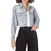 [BLANKNYC] womens Luxury Clothing Denim Trucker Jacket