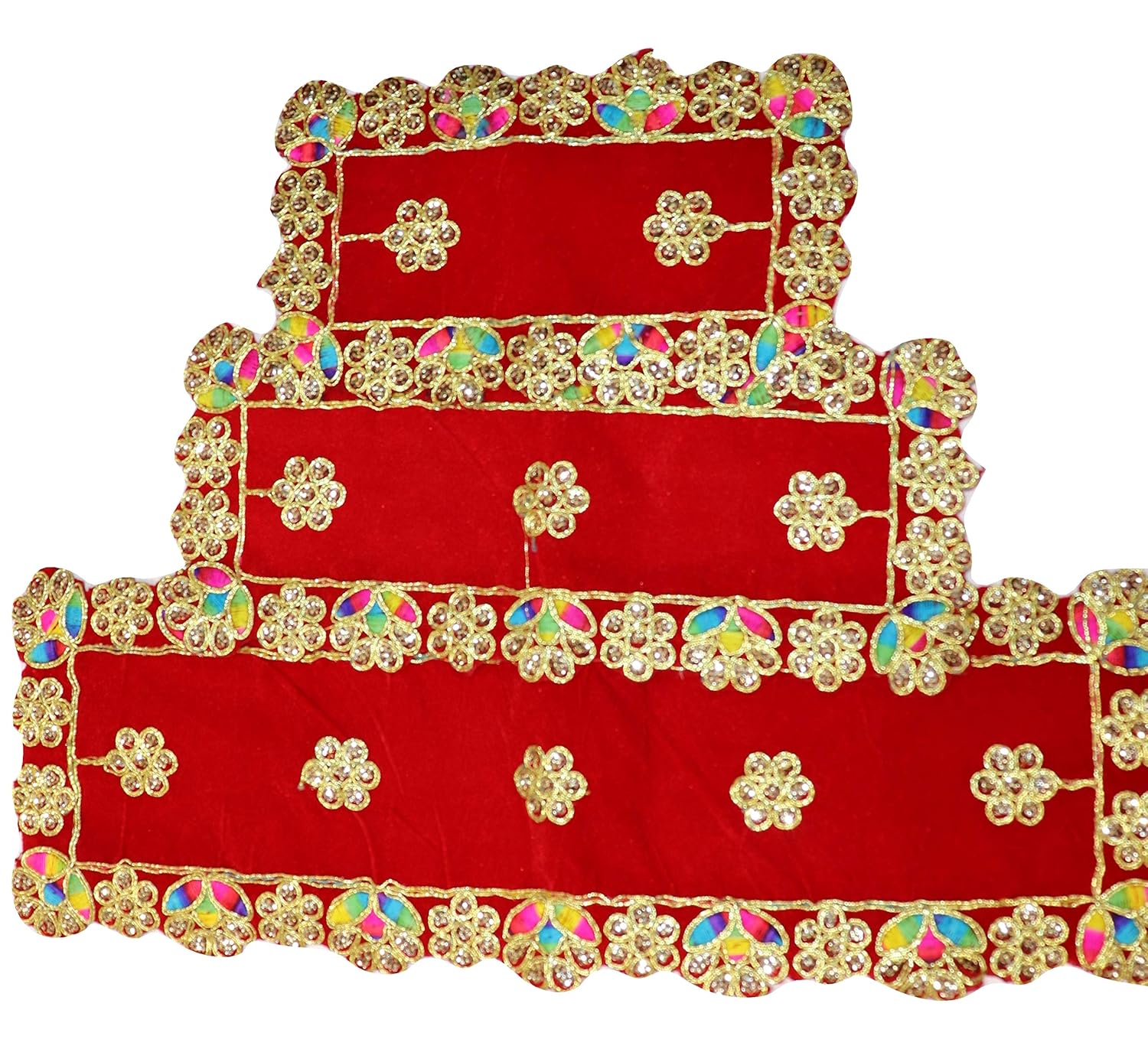 Buy Reliable Puja Aasan/Assan Combo /Velvet Puja Table Cloth/Puja
