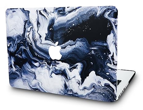 KECC MacBook Air 13 Zoll Hülle Schutzhülle Case Cover MacBook Air 13.3 Hülle {A1466/A1369} (Marmor Schwarzgrau)